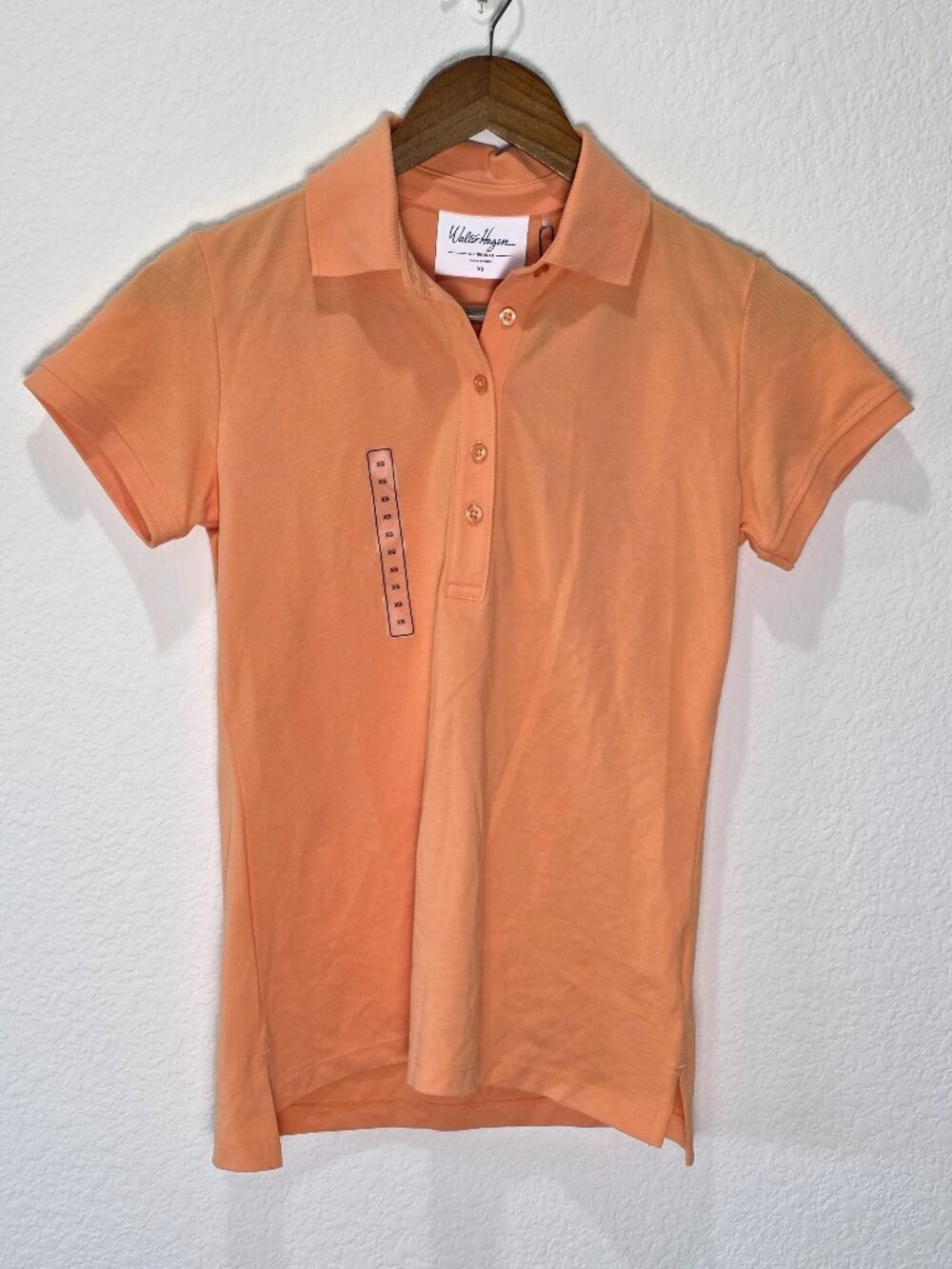 NWT Walter Hagen Women's Golf Polo Shirts Lot 2 Pack Peach Orange XS